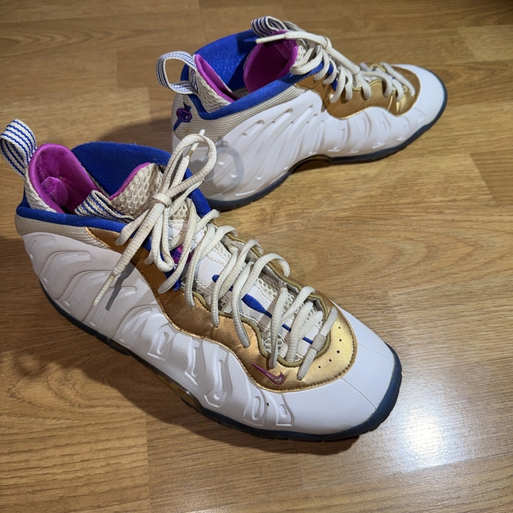 Nike Air Foamposite One Peanut Butter Jelly 644791-103 Youth 7Y Shoes Sneakers